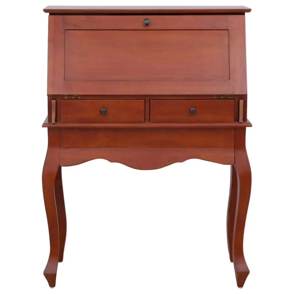 Secretary Desk Brown 78x42x103 cm Solid Mahogany Wood 283841