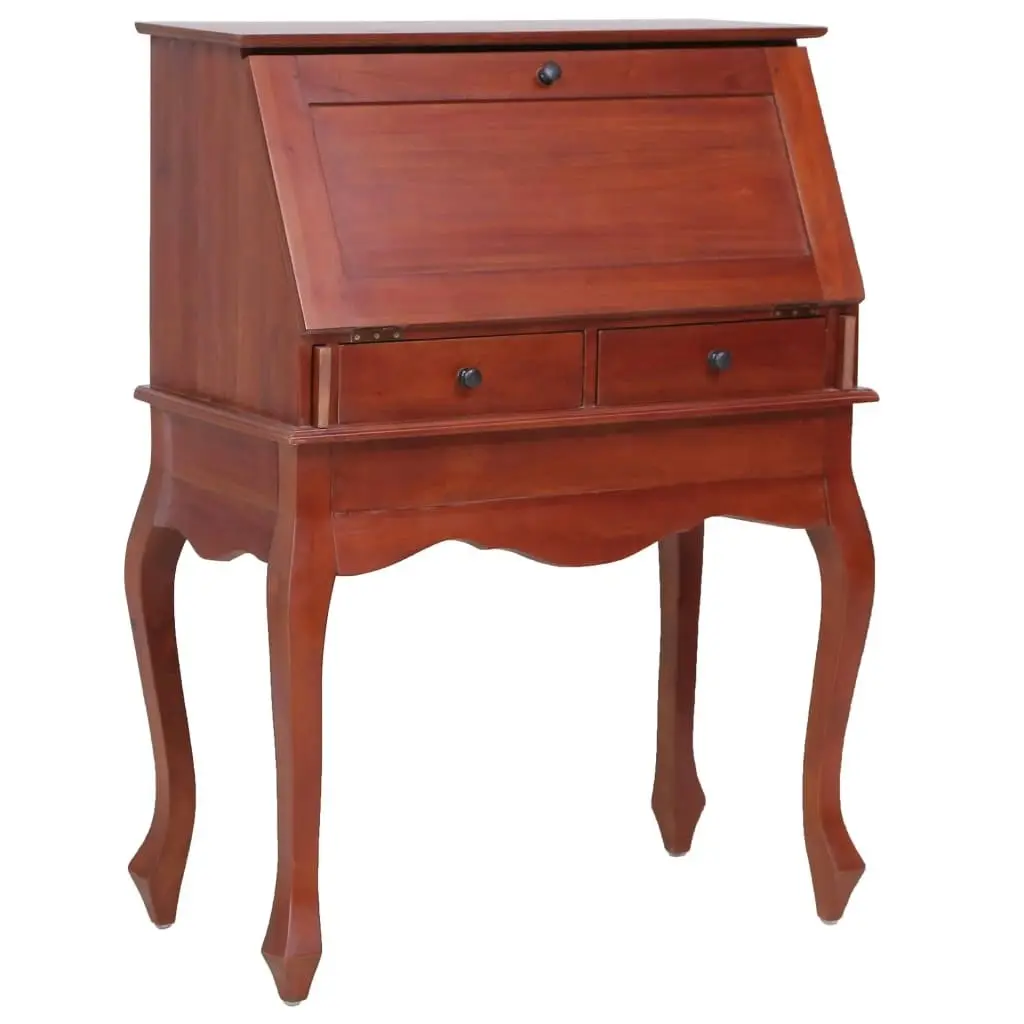 Secretary Desk Brown 78x42x103 cm Solid Mahogany Wood 283841