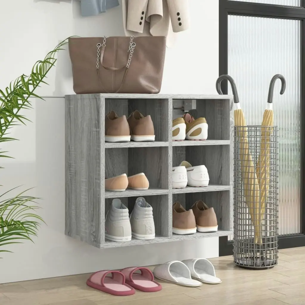 Shoe Cabinet Grey Sonoma 52.5x30x50 cm 820510