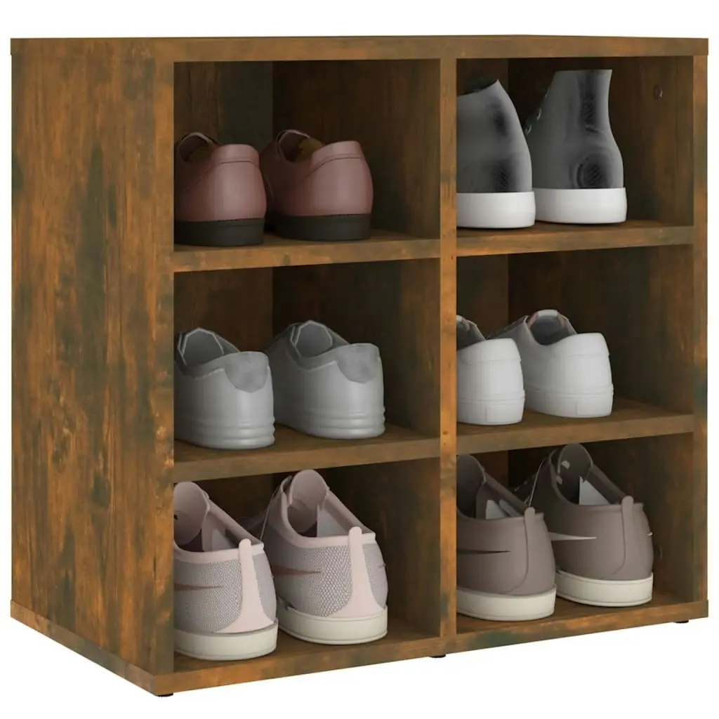 Shoe Cabinet Smoked Oak 52.5x30x50 cm 820508