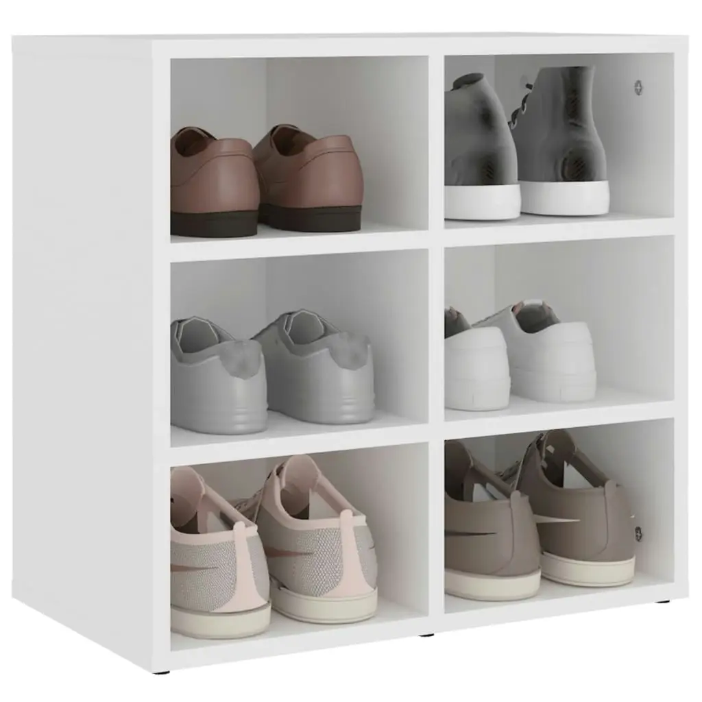 Shoe Cabinet White 52.5x30x50 cm 808684