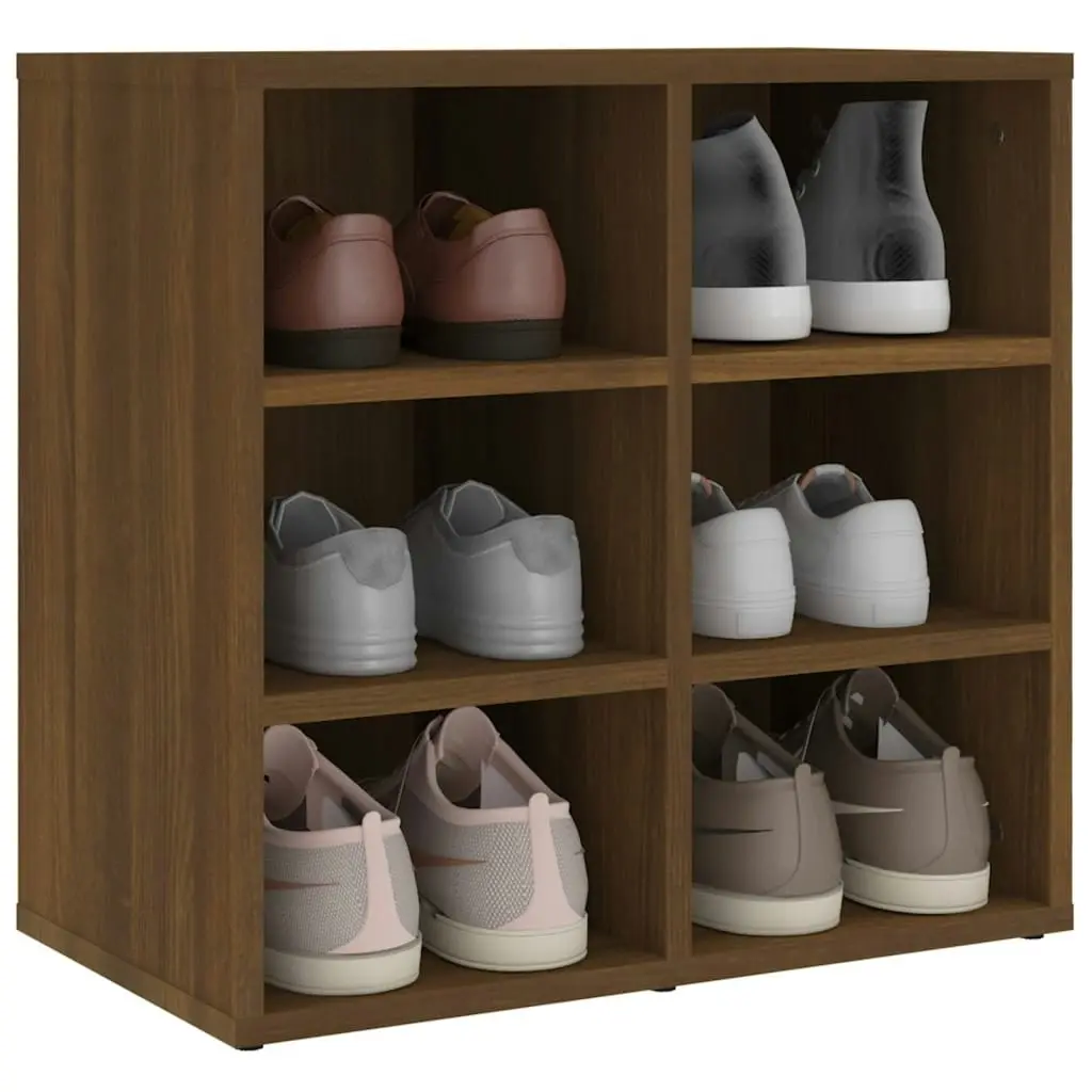 Shoe Cabinets 2 pcs Brown Oak 52.5x30x50 cm 820513