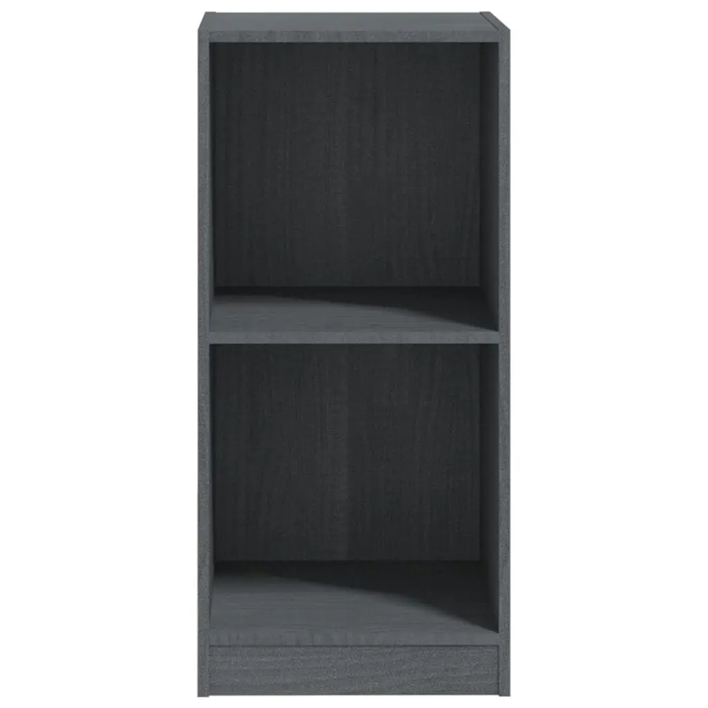 Side Cabinet Grey 35.5x33.5x76 cm Solid Pinewood 809932