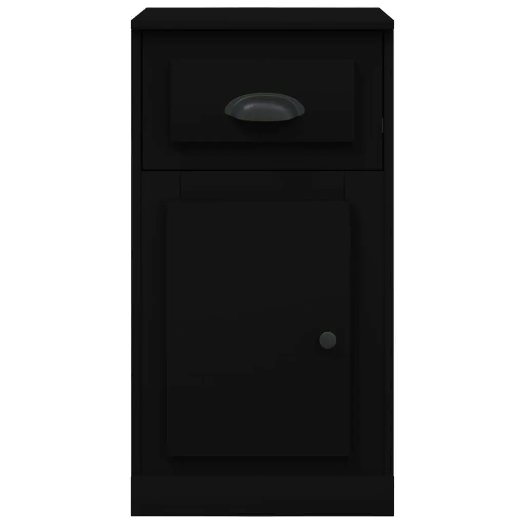 Side Cabinet with Drawer Black 40x50x75 cm Engineered Wood 816481