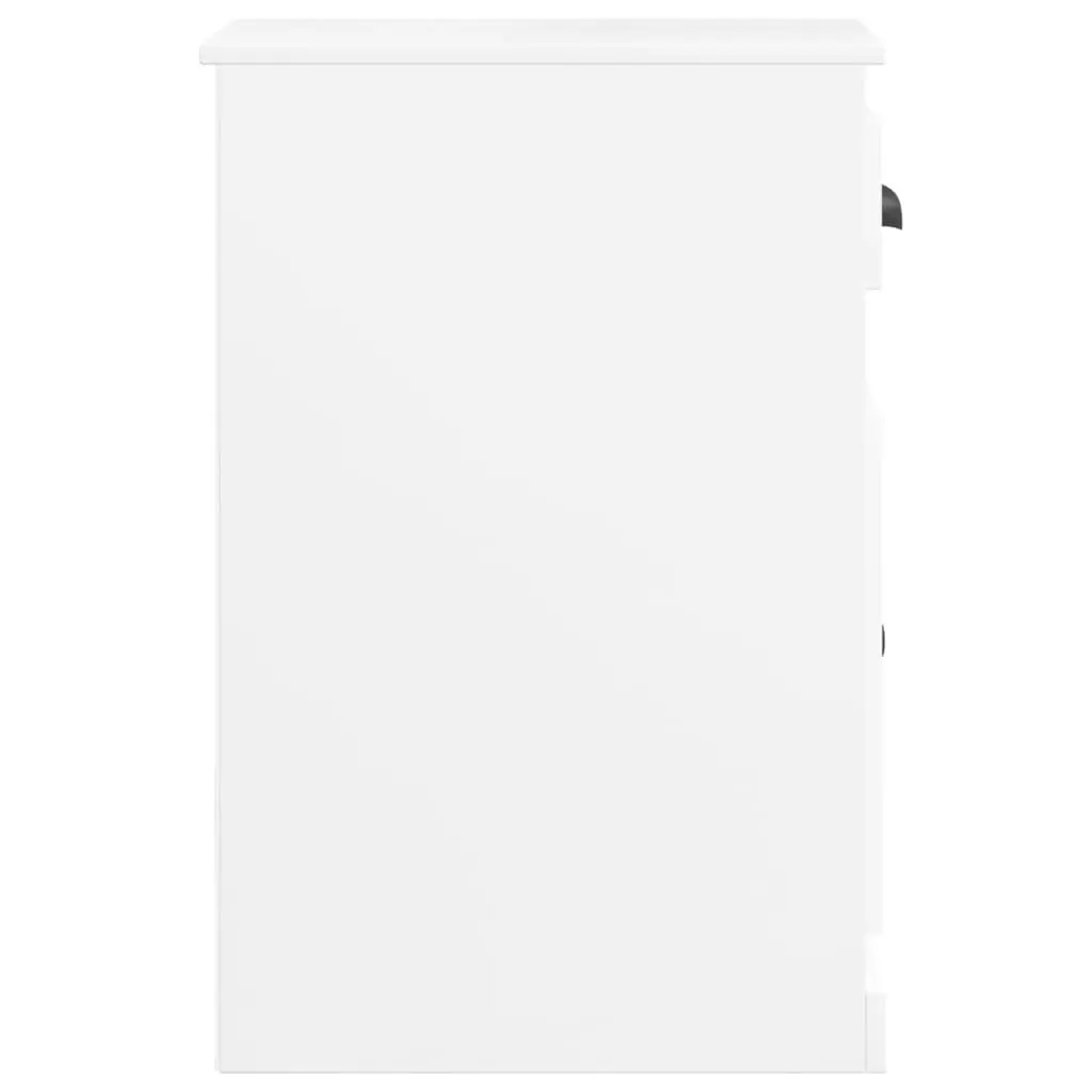 Side Cabinet with Drawer High Gloss White 40x50x75 cm Engineered Wood 816482