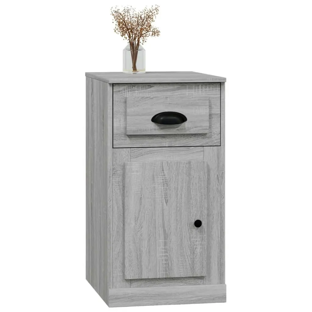 Side Cabinet with Drawer Grey Sonoma 40x50x75 cm Engineered Wood 816486