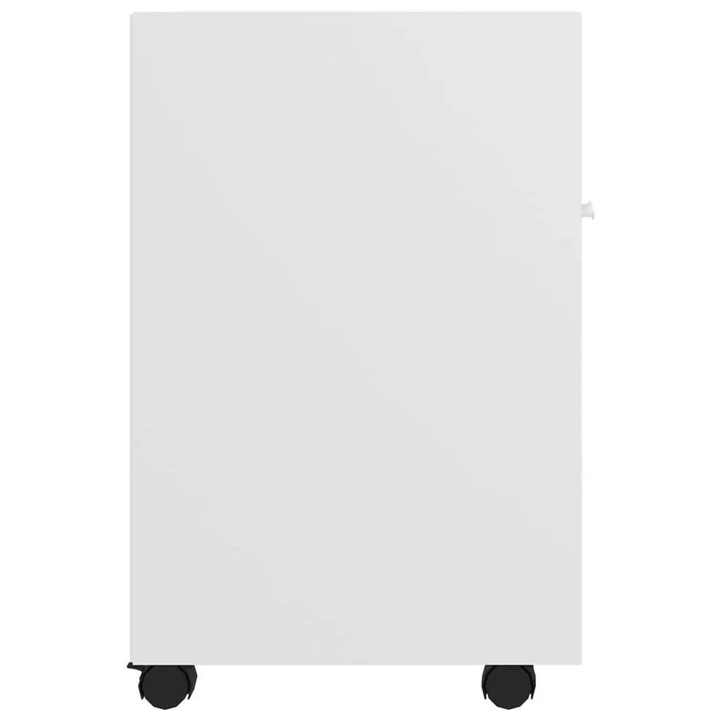 Side Cabinet with Wheels White 33x38x60 cm Engineered Wood 803047