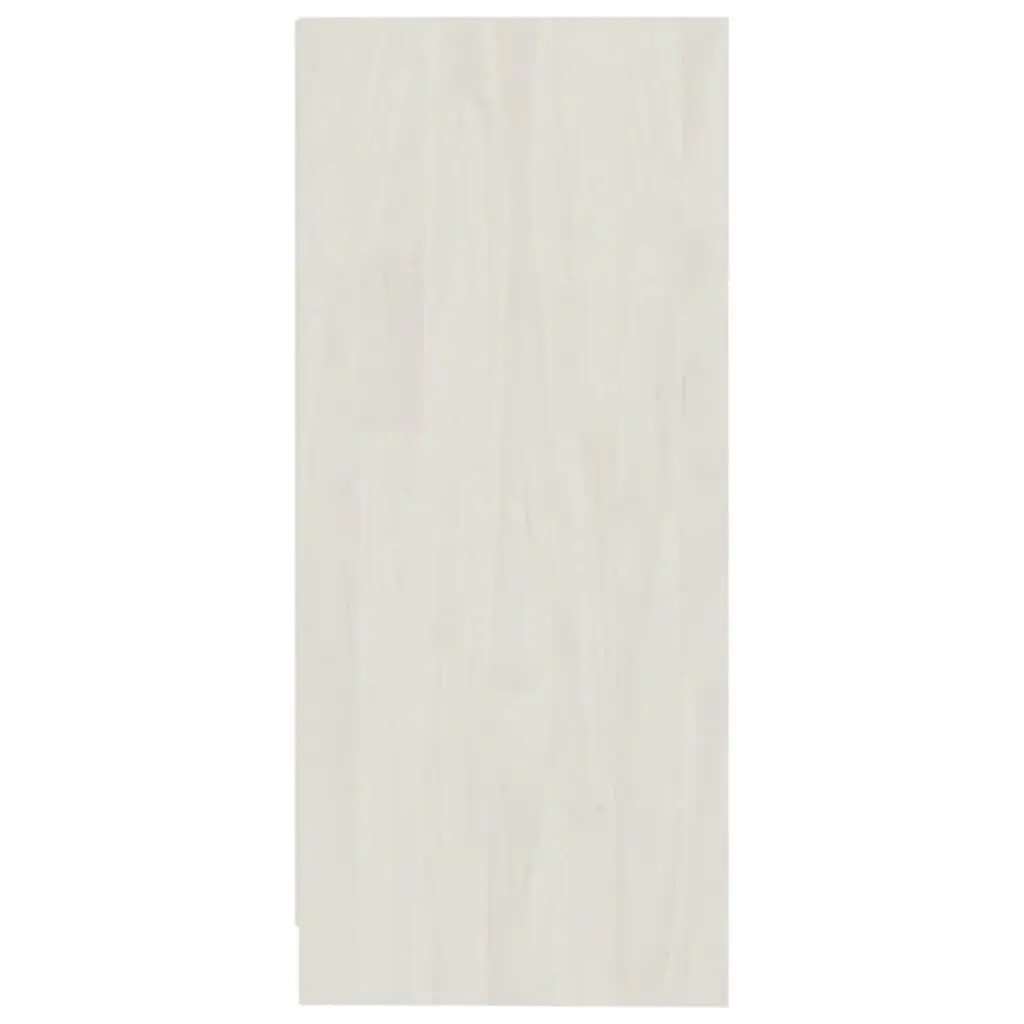 Side Cabinet White 35.5x33.5x76 cm Solid Pinewood 809931