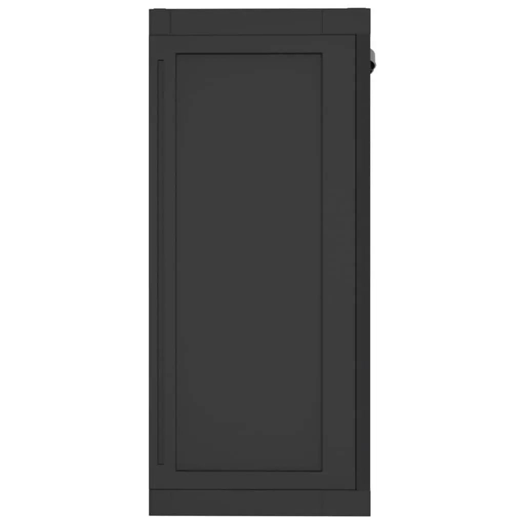 Outdoor Storage Cabinet Black 65x37x85 cm PP 364204