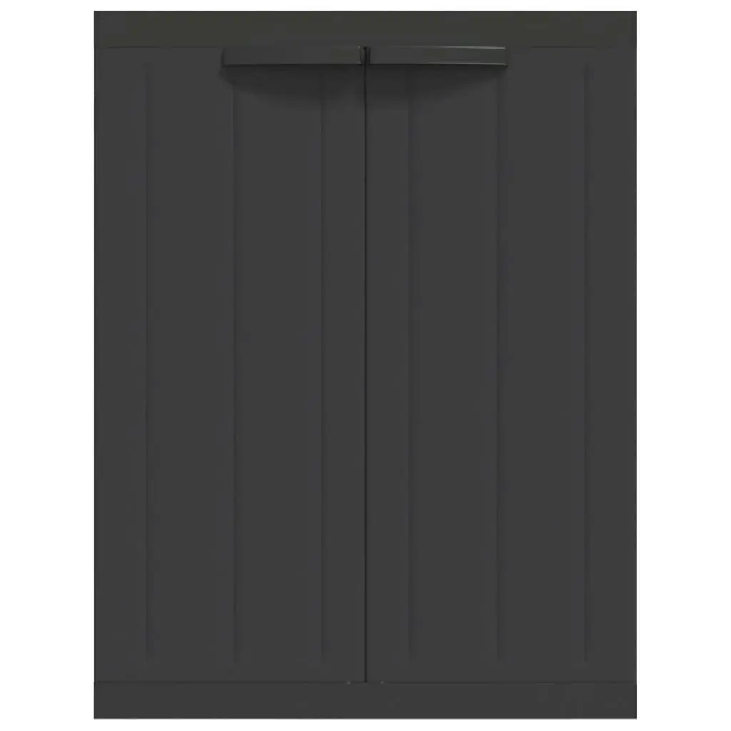 Outdoor Storage Cabinet Black 65x37x85 cm PP 364204