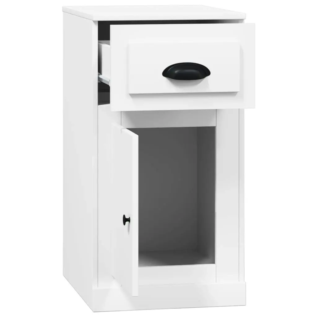 Side Cabinet with Drawer White 40x50x75 cm Engineered Wood 816480