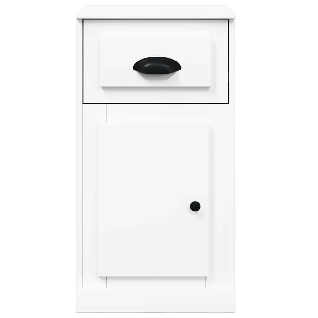 Side Cabinet with Drawer White 40x50x75 cm Engineered Wood 816480