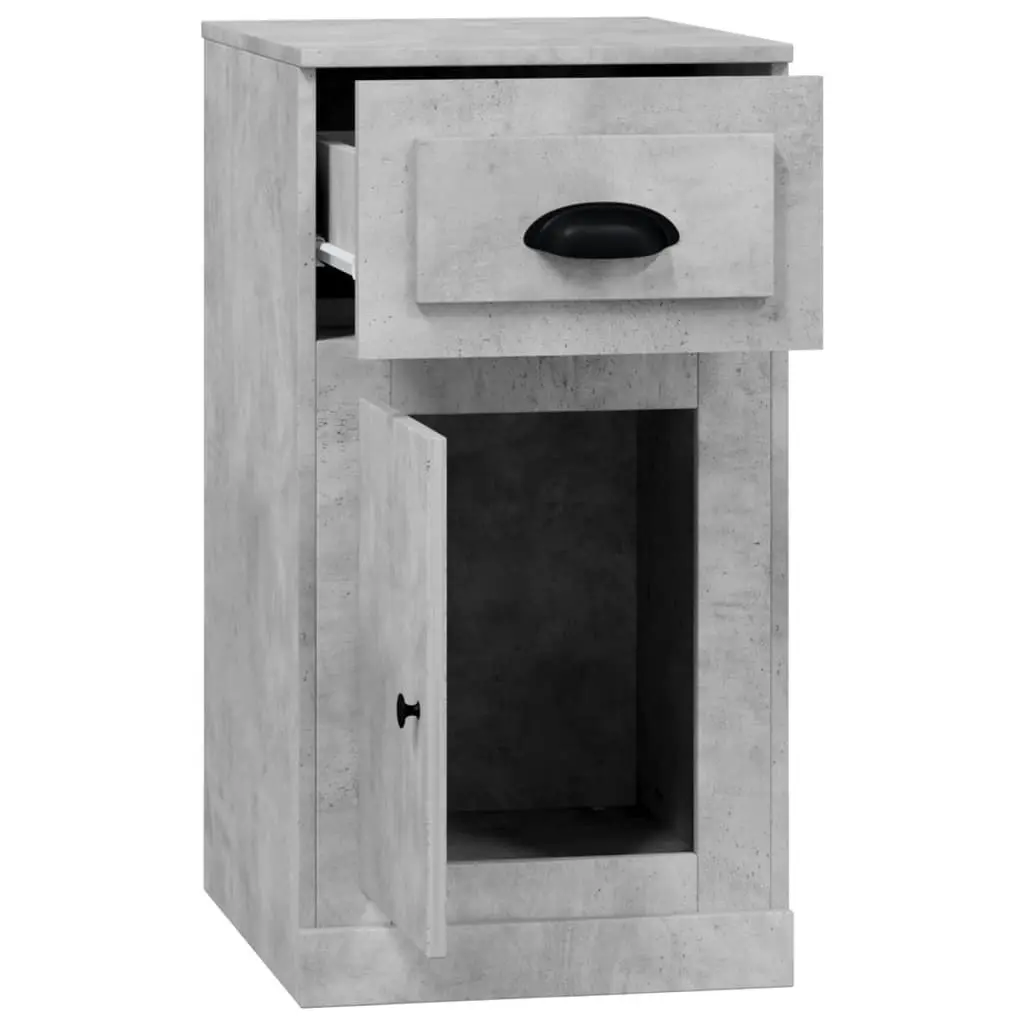 Side Cabinet with Drawer Concrete Grey 40x50x75 cm Engineered Wood 816484