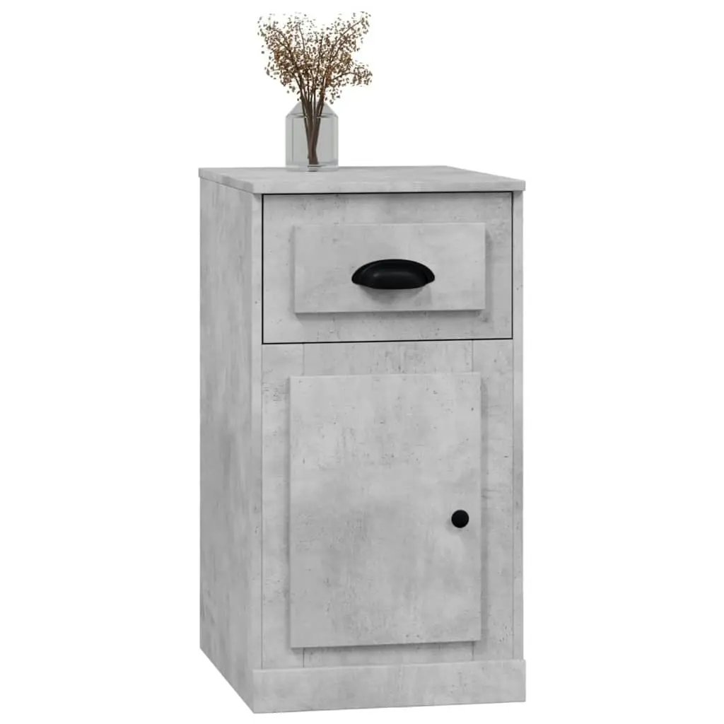 Side Cabinet with Drawer Concrete Grey 40x50x75 cm Engineered Wood 816484