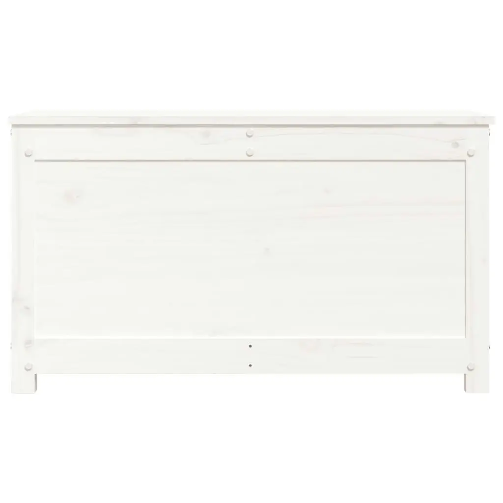 Storage Box White 80x40x45.5 cm Solid Wood Pine 823535