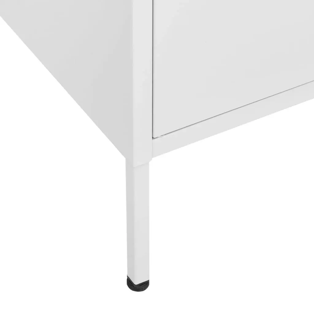 Storage Cabinet White 80x35x101.5 cm Steel 336143