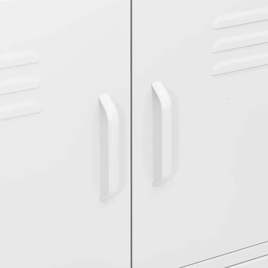 Storage Cabinet White 80x35x101.5 cm Steel 336143