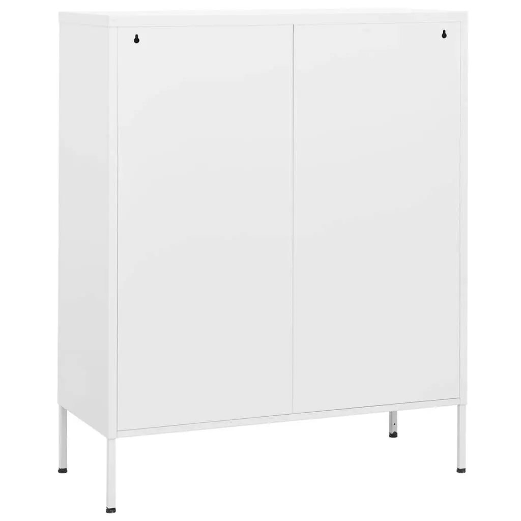 Storage Cabinet White 80x35x101.5 cm Steel 336143