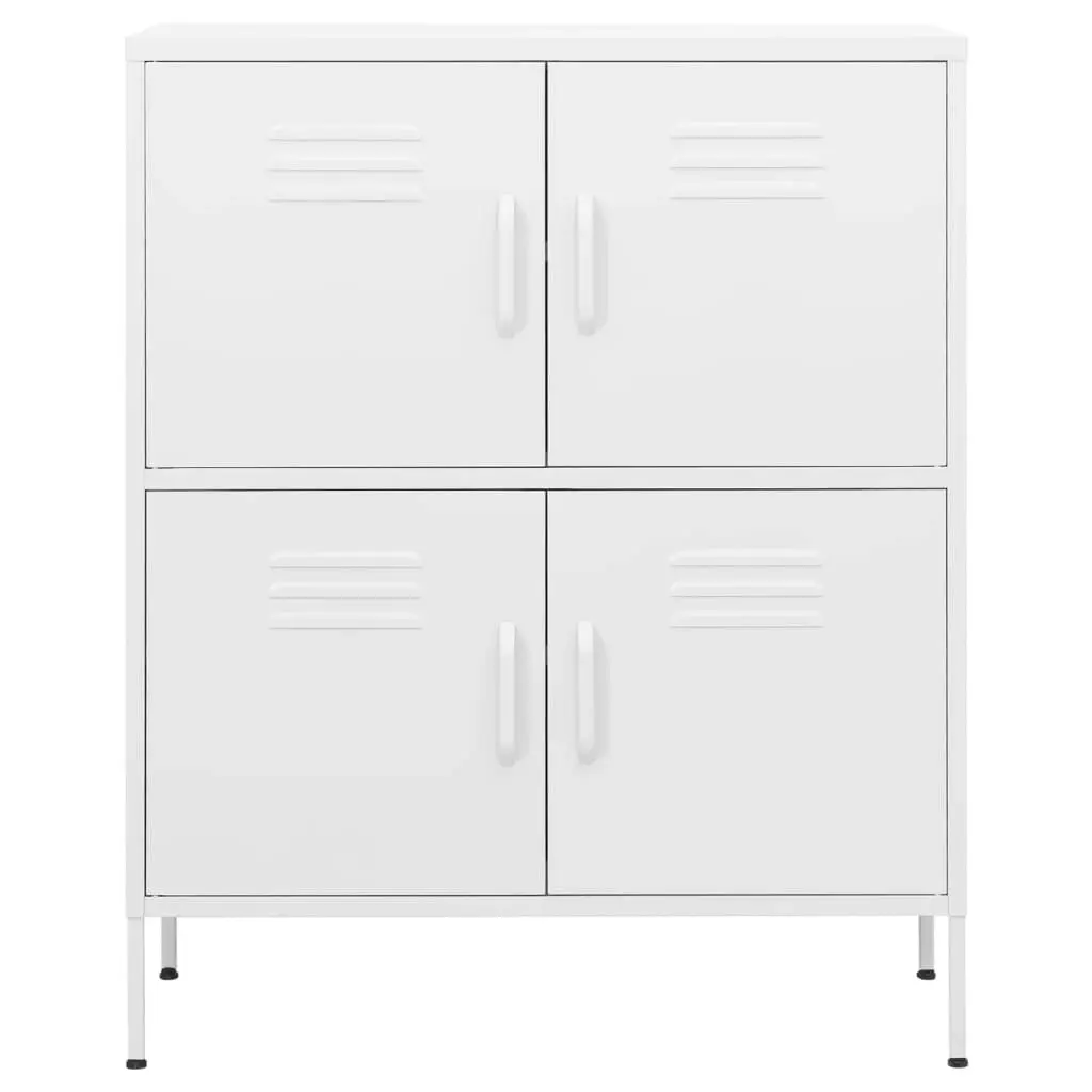 Storage Cabinet White 80x35x101.5 cm Steel 336143