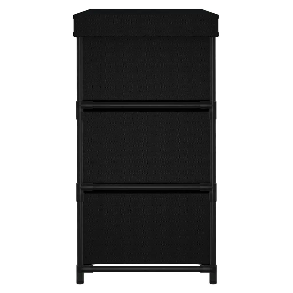 Storage Cabinet with 6 Drawers 55x29x55 cm Black Steel 337257