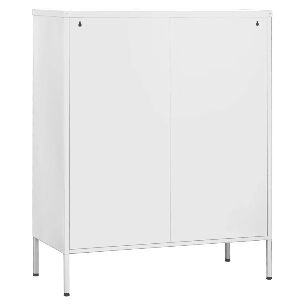 Storage Cabinet White 80x35x101.5 cm Steel 336179