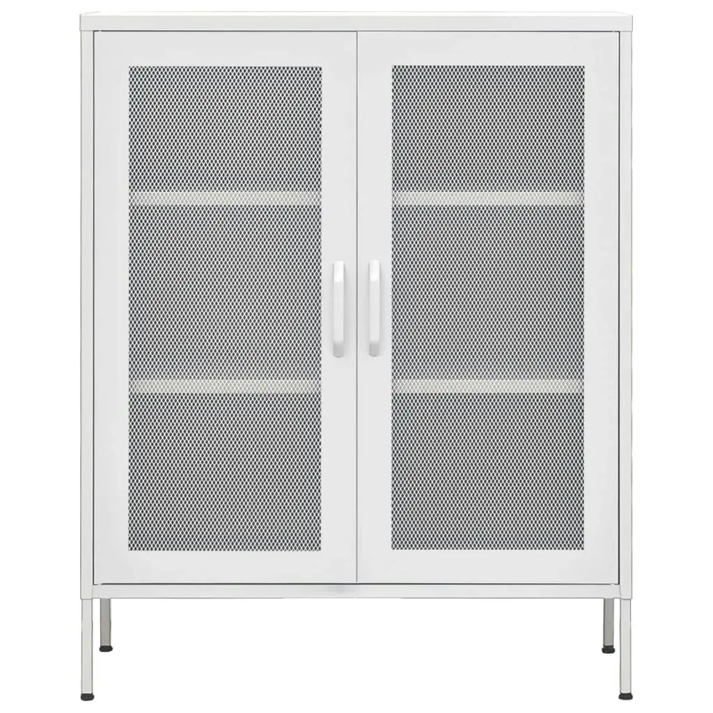 Storage Cabinet White 80x35x101.5 cm Steel 336179