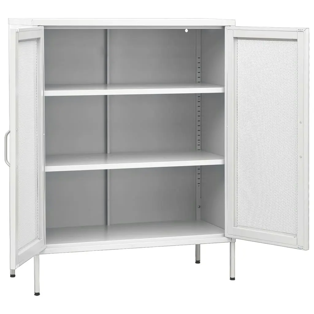 Storage Cabinet White 80x35x101.5 cm Steel 336179