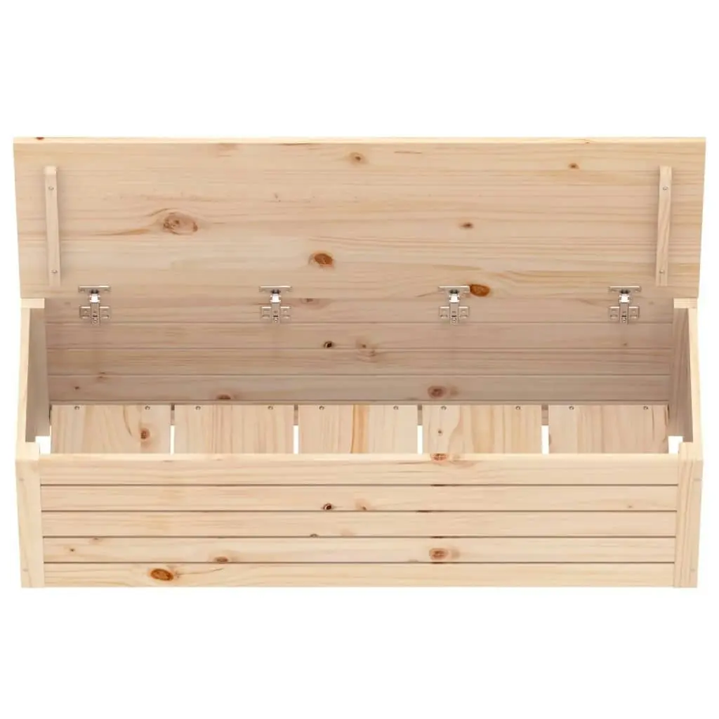 Storage Box 109x36.5x33 cm Solid Wood Pine 823624