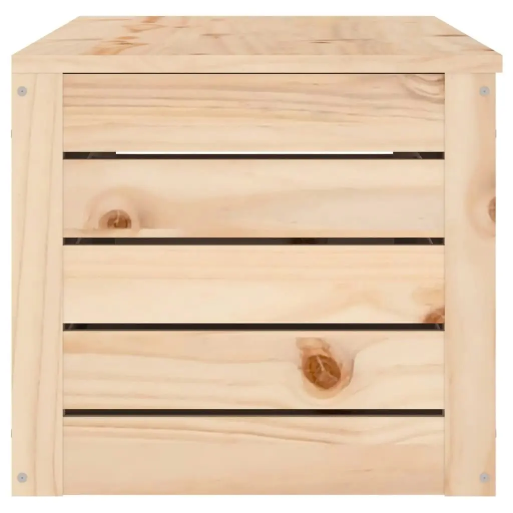 Storage Box 109x36.5x33 cm Solid Wood Pine 823624