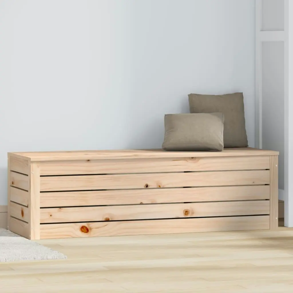 Storage Box 109x36.5x33 cm Solid Wood Pine 823624