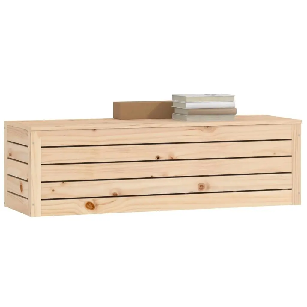 Storage Box 109x36.5x33 cm Solid Wood Pine 823624