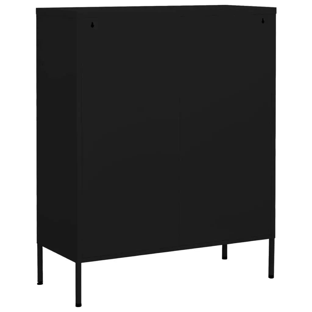 Storage Cabinet Black 80x35x101.5 cm Steel 336160