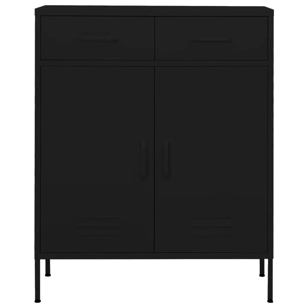 Storage Cabinet Black 80x35x101.5 cm Steel 336160