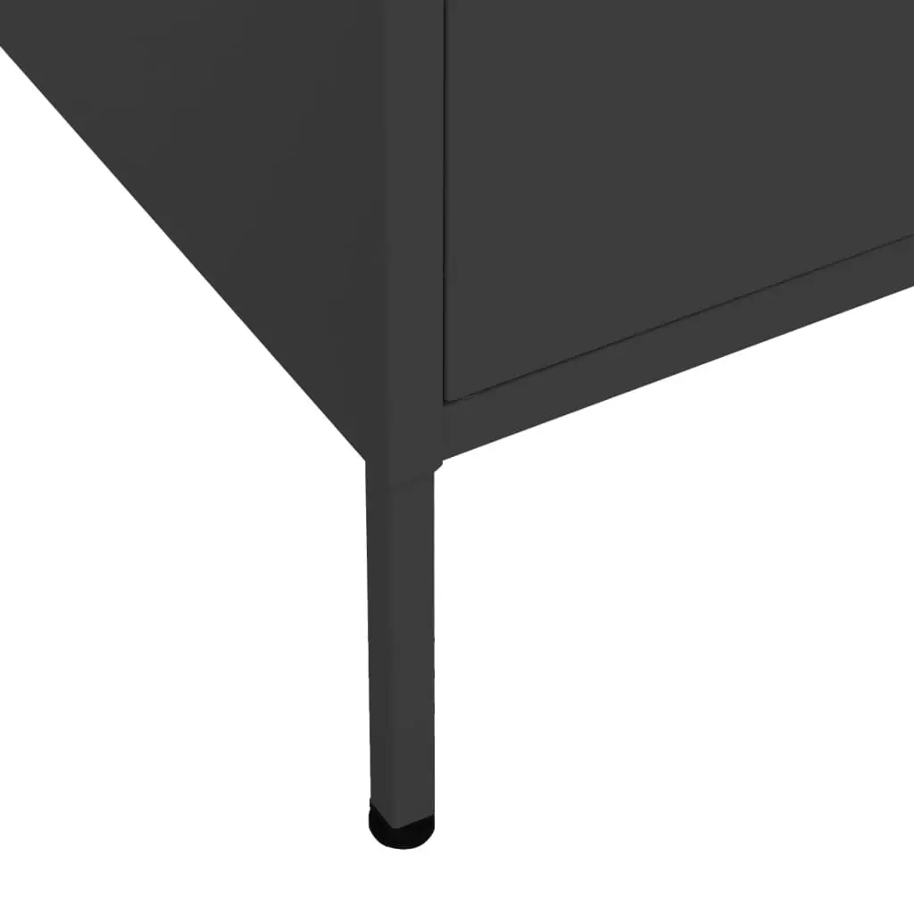 Storage Cabinet Black 80x35x101.5 cm Steel 336142