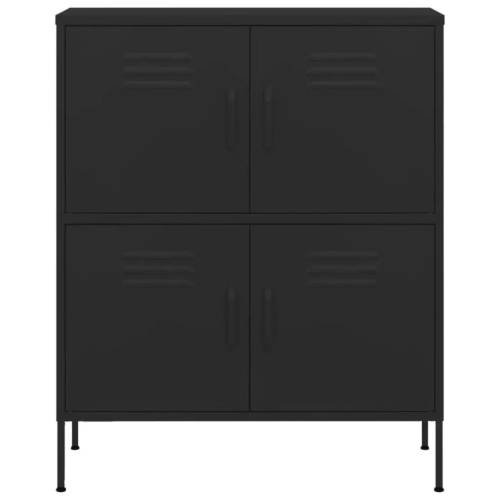 Storage Cabinet Black 80x35x101.5 cm Steel 336142