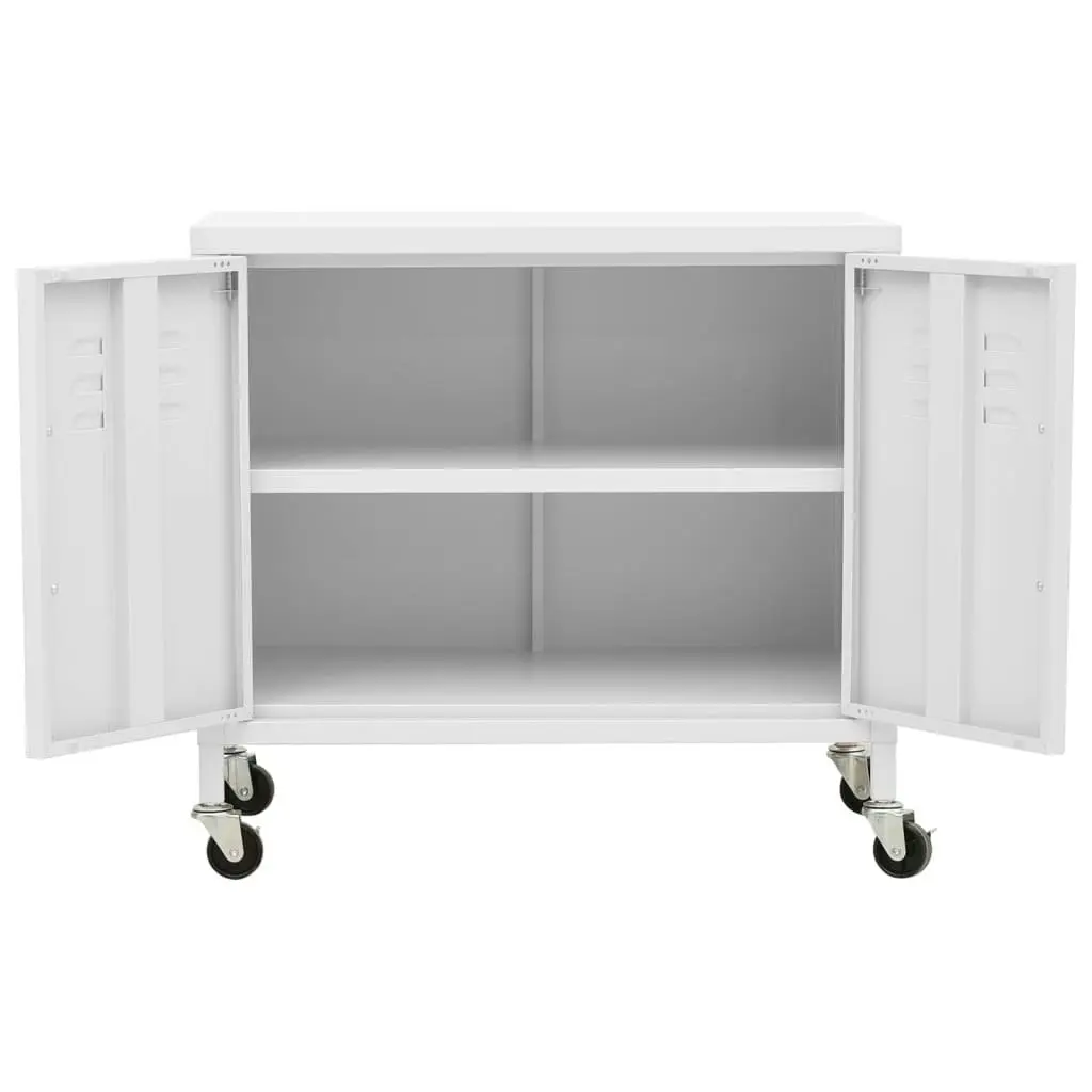 Storage Cabinet White 60x35x56 cm Steel 336269