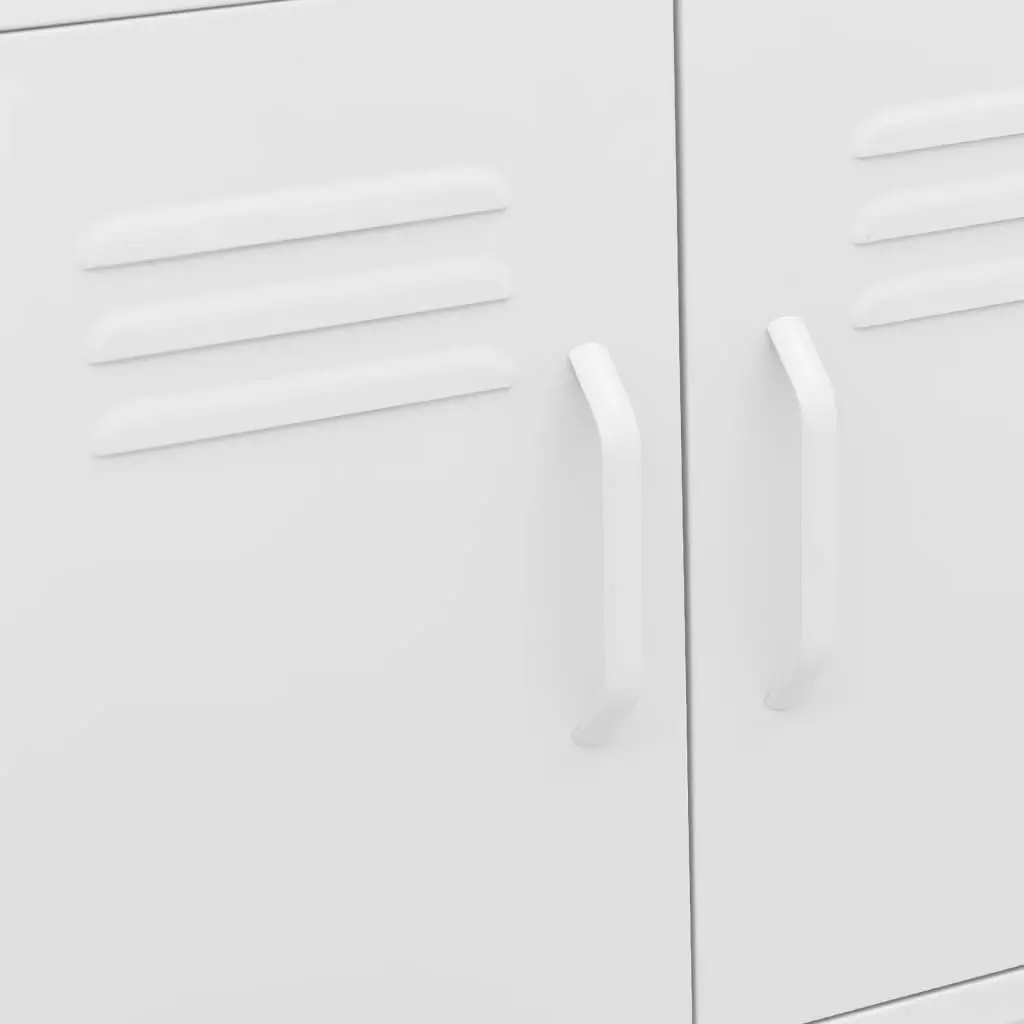 Storage Cabinet White 60x35x56 cm Steel 336269