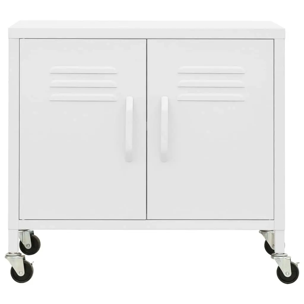 Storage Cabinet White 60x35x56 cm Steel 336269