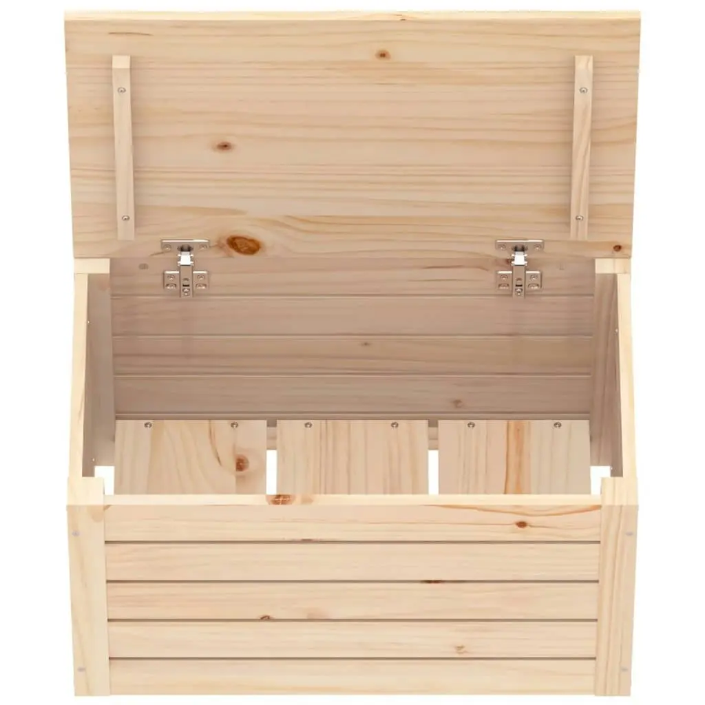 Storage Box 59.5x36.5x33 cm Solid Wood Pine 823614