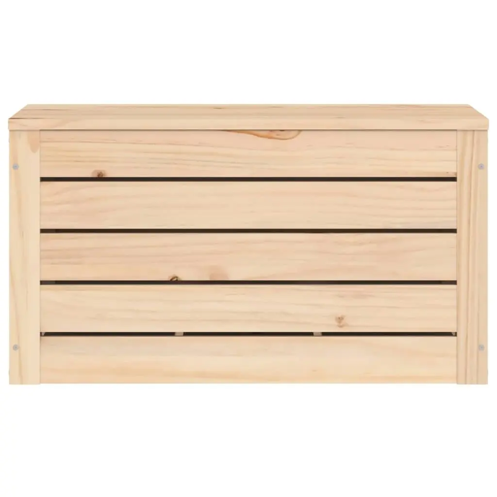 Storage Box 59.5x36.5x33 cm Solid Wood Pine 823614