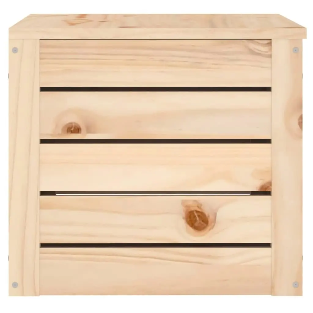 Storage Box 59.5x36.5x33 cm Solid Wood Pine 823614