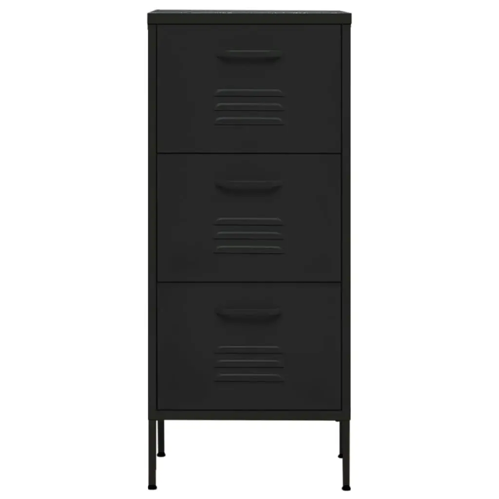 Storage Cabinet Black 42.5x35x101.5 cm Steel 336187