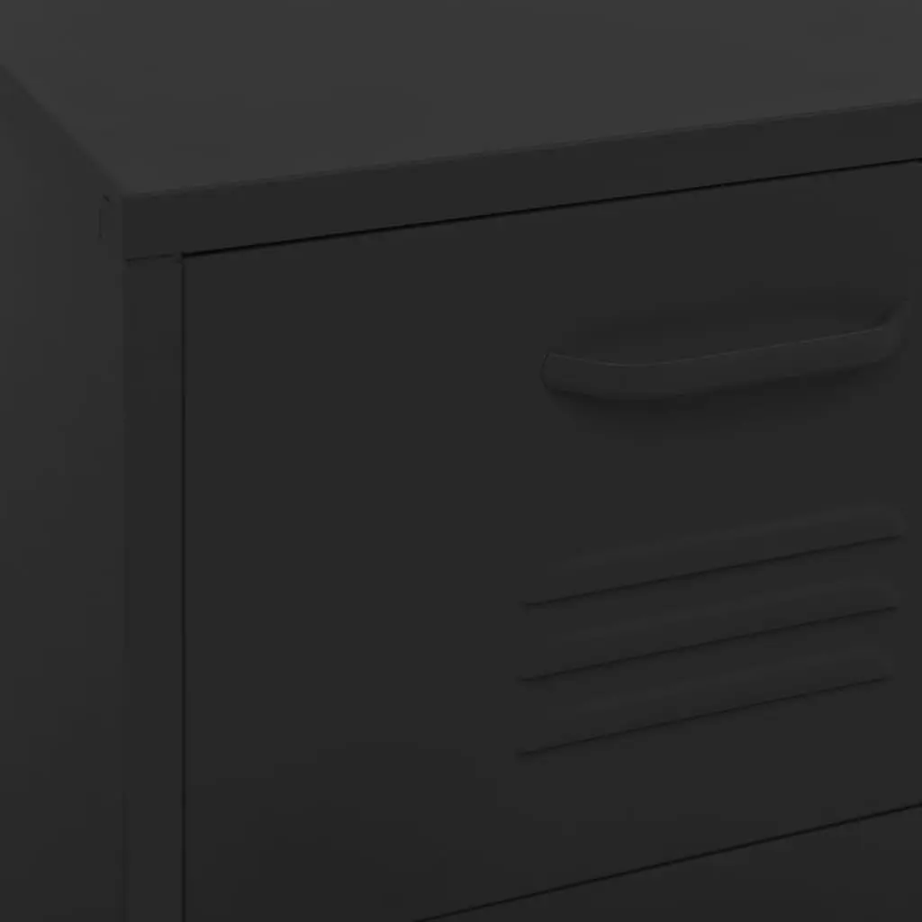 Storage Cabinet Black 42.5x35x101.5 cm Steel 336187