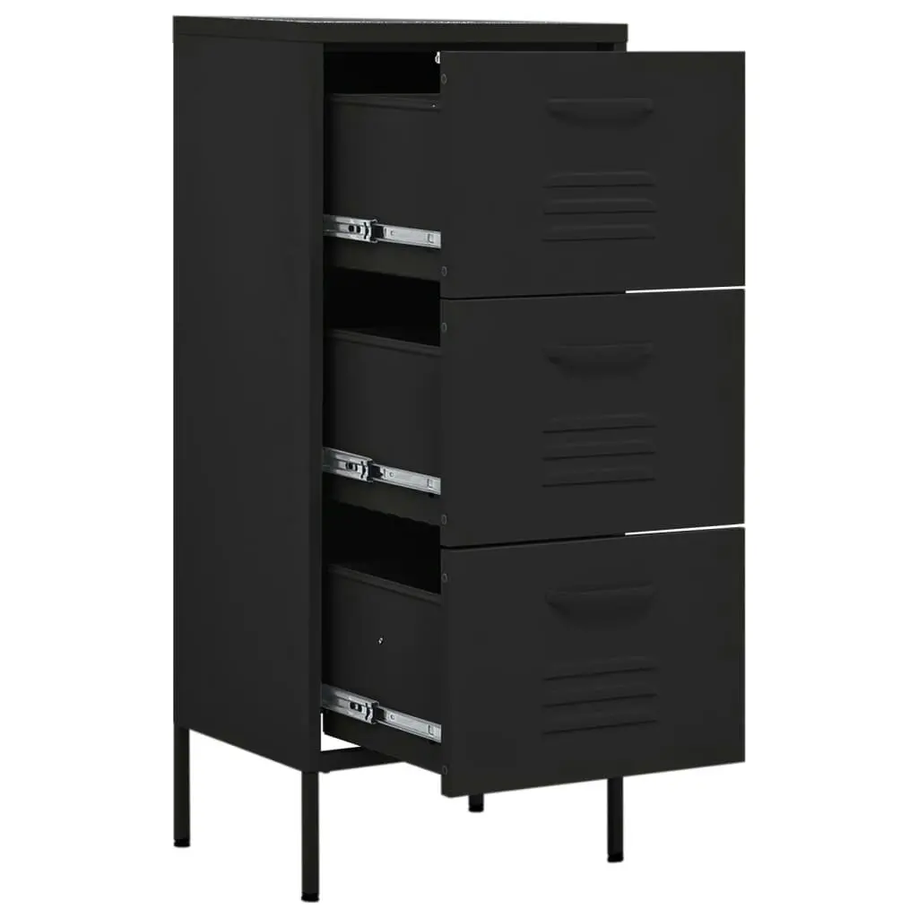 Storage Cabinet Black 42.5x35x101.5 cm Steel 336187