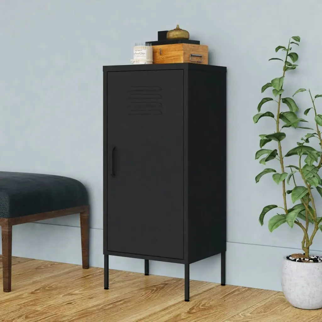 Storage Cabinet Black 42.5x35x101.5 cm Steel 336196