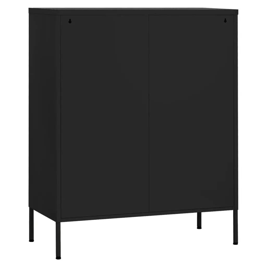 Storage Cabinet Black 80x35x101.5 cm Steel 336178