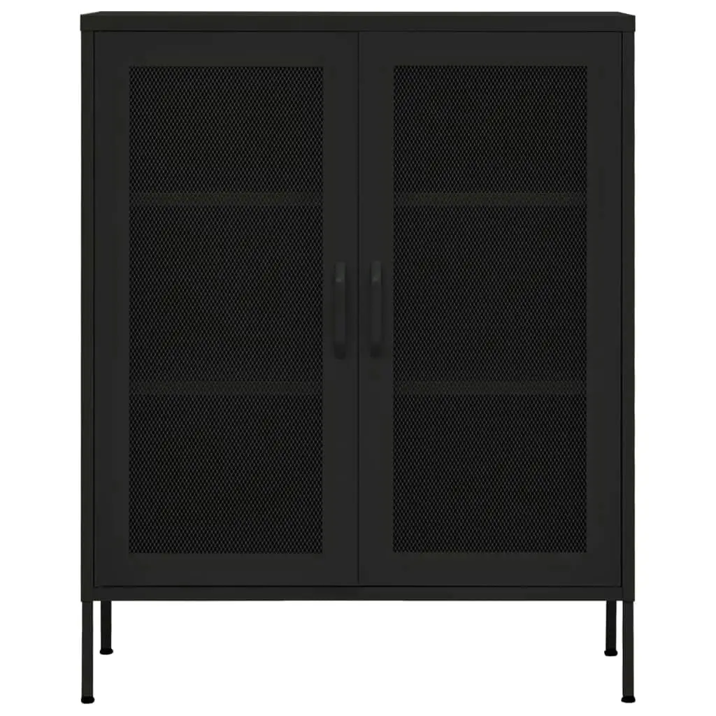 Storage Cabinet Black 80x35x101.5 cm Steel 336178