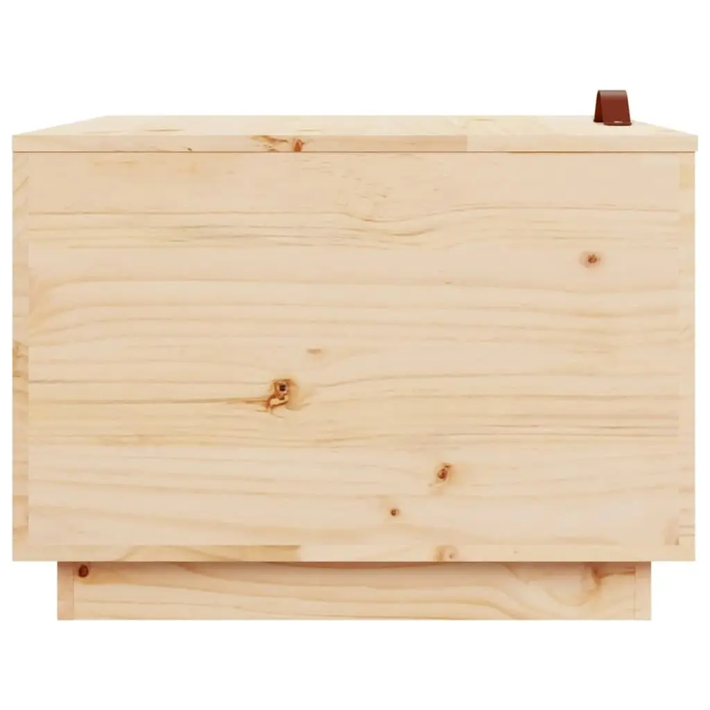 Storage Boxes with Lids 3 pcs Solid Wood Pine 818245