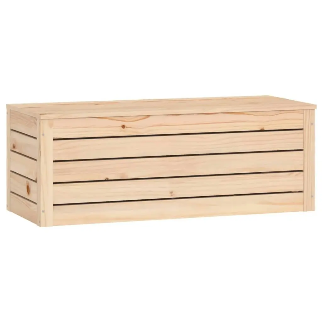 Storage Box 89x36.5x33 cm Solid Wood Pine 823619