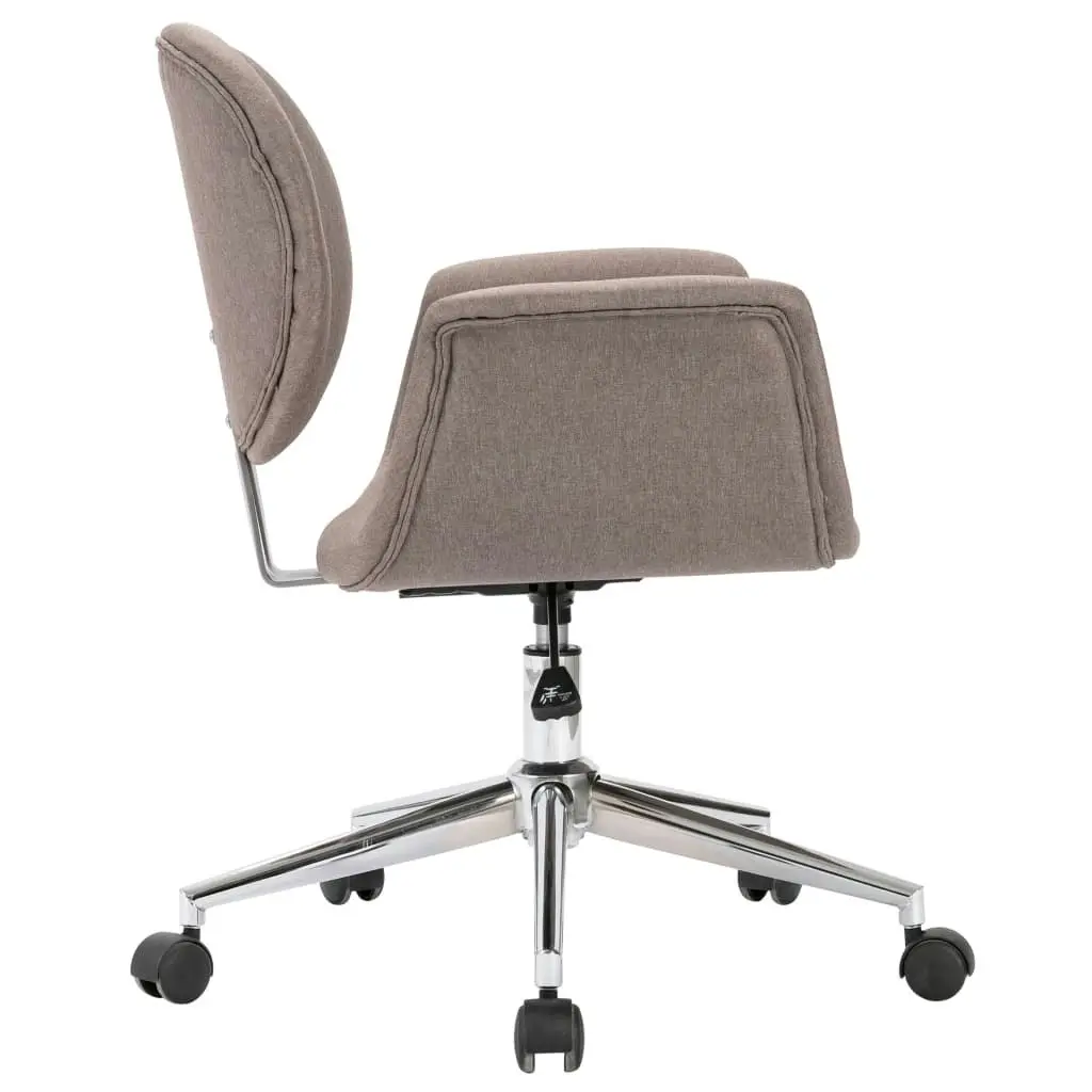 Swivel Office Chair Taupe Fabric 3054829